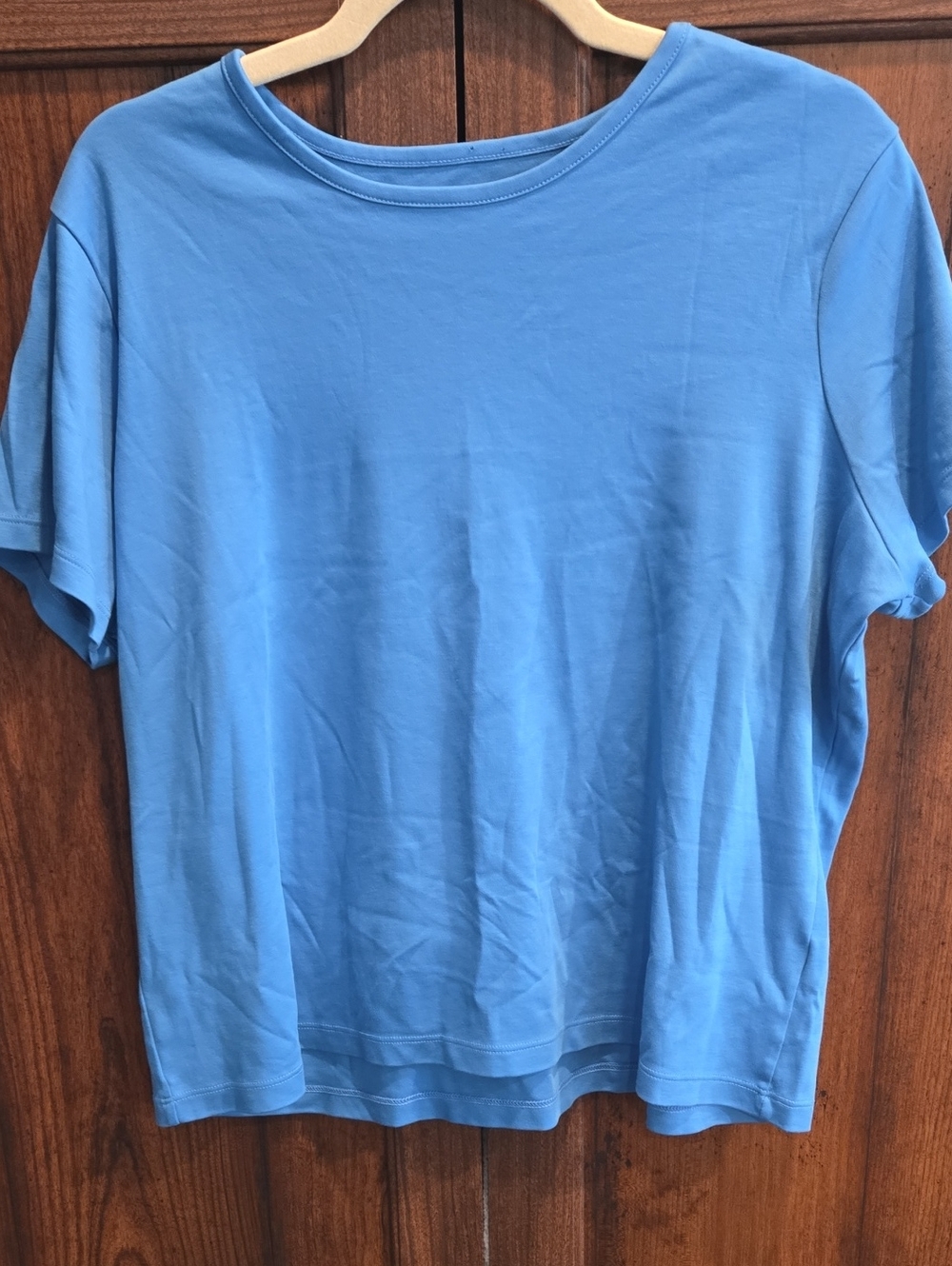 L.L. Bean Women's Short Sleeve Tee in Sky Blue